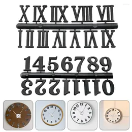 Accessoires d'horloges, fournitures de plaque d'immatriculation d'horloge, Kit de chiffres, réparation d'accessoires de remplacement pour les mains, pièces romaines, bricolage numérique