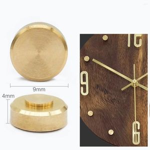 Accesorios de relojes Números de reloj Kit de metal Números Pequeños Set para piezas digitales de oro de madera Solo reemplazo en las manualidades de pared Decoración de la sala de estar