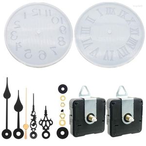 Klokkenaccessoires Frameloze stille quartz-uurwerkmechanisme met 2 verschillende paar handen DIY-reparatieonderdelen Motorvervanging