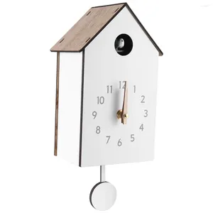 Clocks Accessoires moderne Coucoo Bird Design Quartz Murd Horloge suspendu Corloge pour la décoration du bureau à domicile