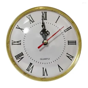 Horloges Accessoires Mouvement Quartz Insert d'horloge Remplacement des chiffres romains silencieux Brown Compact DIY Précision marque haute qualité