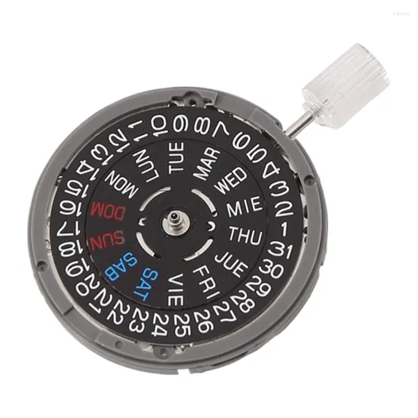 Accessoires d'horloges NH36 NH36A, mouvement automatique, remontage automatique, réglage rapide de la Date/du jour, couronne à 3.8 heures, 24 bijoux