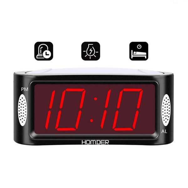 Horloges Accessoires Autre Creative LED Réveil Numérique Table Bureau 2 Niveau Volume En Option Classique Maison Décorative Avec Gradateur Snooze Be