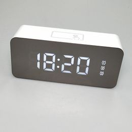 Klokken accessoires Andere HD Mirror Alarm Clock Multifunctionele digitale stomme LED Cosmetic 6612 13