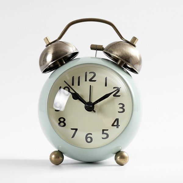 Horloges Accessoires Autre Vintage Snooze Réveil Étudiant Métal Silencieux Table De Voyage Simple Super Fort Despertadores Décor À La Maison JJ60NZ
