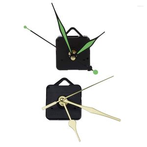 Horloges Accessoires Mécanisme De Mouvement D'horloge À Quartz Kit De Pièces De Rechange De Bricolage Avec Mains En Or Lumineux 2PCS