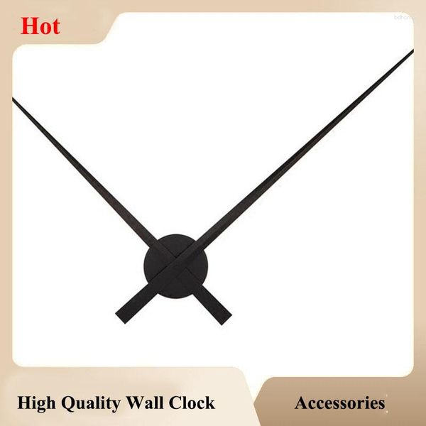 Accessoires d'horloges Rouge/Argent/Noir Simple Creative Mur Mains Horloge Mécanisme 3D DIY Quartz Grandes Aiguilles Mouvement Remplacement En Métal