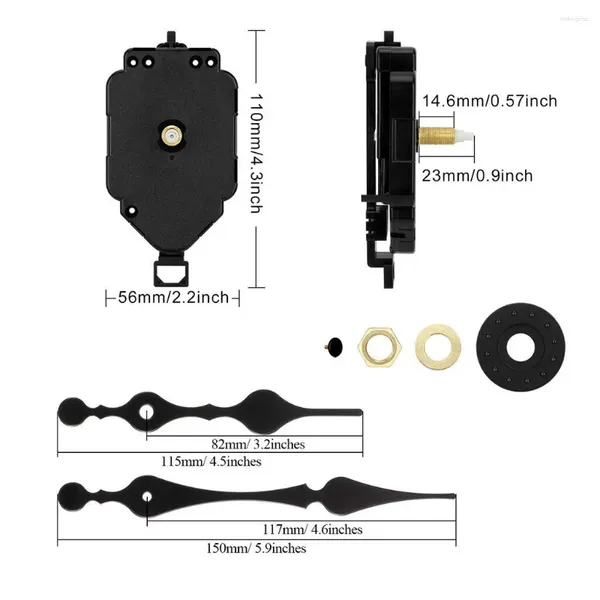 Horloges Accessoires Réparation Quartz Horloge Pendule Swing Mouvement de mouvement Mécanisme de moteur