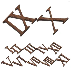 Klokken accessoires Roman Numeral Movement Clock Numbers Kit Wall Digitale persoonlijkheid Numeralen Mechanisme Wood Making Parts