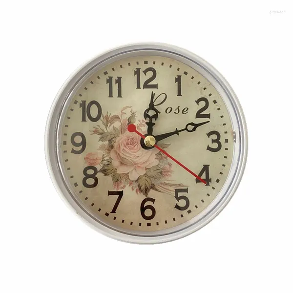 Horloges Accessoires Round Quartz Horloge Insérer une garniture blanche Built Rose 110 mm Construit - en bricolage de bricolage en métal artisanat
