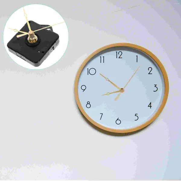 Accesorios para relojes, movimiento de reloj de mesa silencioso, 12-15cm, pequeño reloj colgante artesanal DIY (8-024 segundos dorados), Kit de mecanismo de plástico