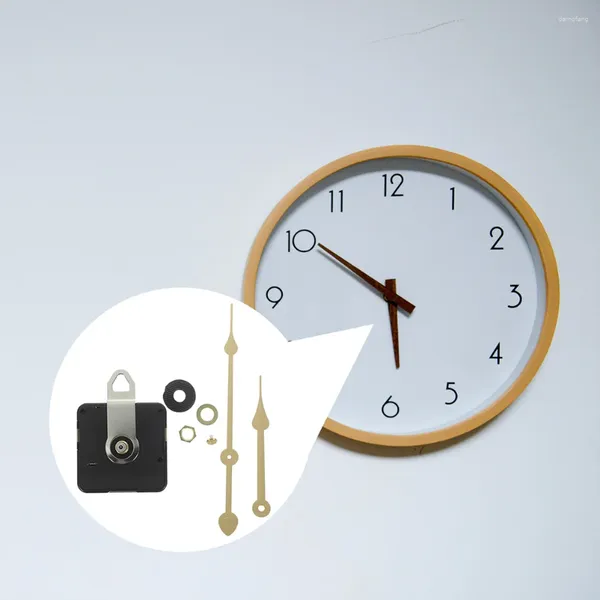 Horloges Accessoires Table Silent Mouvement d'horloge 12-15cm Small Dy Craft Hanging Watch (8-024 Gold Seconds) Mur Pièces Kit en plastique