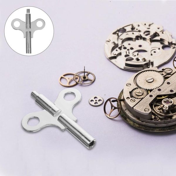 Accesorios para relojes reloj resistente herramienta clave de cuerda Kit de reparación de cadena piezas de Metal gomas para el cabello de acero