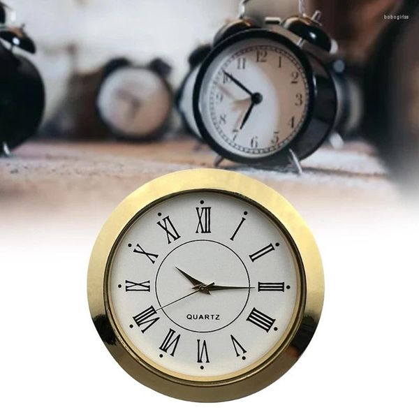 Accessoires d'horloges Tête d'horloge ronde polyvalente de 55 mm avec chiffres arabes/romains, parfaite pour l'artisanat et la réparation des collectionneurs d'horlogers