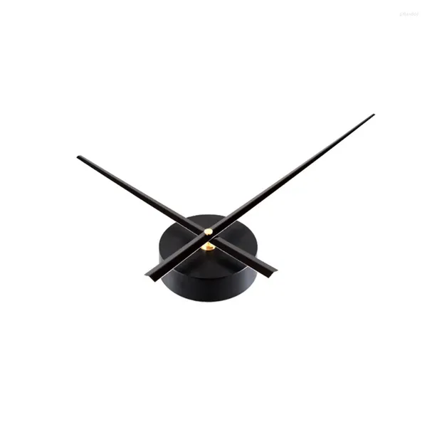 Accessoires d'horloges murales, énormes kits de mouvement d'horloge silencieux pour décoration de remplacement DIY (noir)