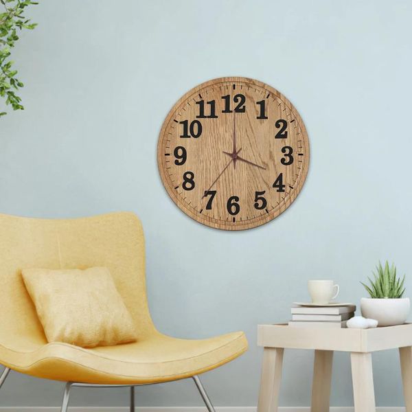 Accesorios para relojes, mecanismo de reloj con movimiento de reloj, números de repuesto, baterías, Kit de manecillas de pared de madera, trabajo Digital