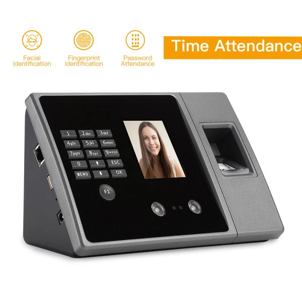 Horloges Système de présence biométrique Biométrique Intelligent Face Time Time Reconnaissance Temps Horloge USB / Ethernet Recorder des employés
