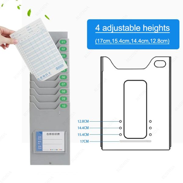 Horloges Corloge du support de carte Time Cartes Rack Clocking Plastic Stand For Time Recorder Electronic Time Time Time