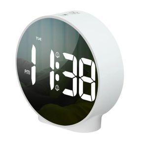 Klokken digitale alarm LED -bureau Travel elektronische klok dubbele alarm 12/24 uur Snooze Week display bed klokkloktafel klokklok