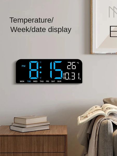 Horloges Digital Cuisine Timers Timer visuel Grand affichage LED Mur Horloge compte Couptup Timer pour la boulangerie de caisse de cuisson de la maison