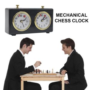 Klokken International Chess Board Game Clock Timer Plastic Analoge mechanische schaakklok Competitie Tellen naar beneden analoge klokken geschenk