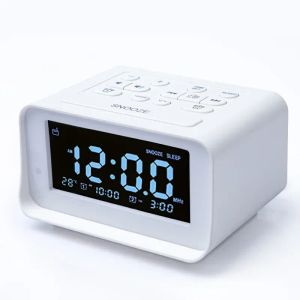 Klokken LED Digital Alarm Clock Radio met USB -oplaadpoort voor slaapkamertemperatuurdisplay en FM -radio met 87.5108MHz frequentie