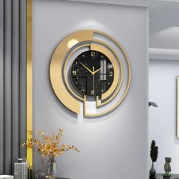 Relojes Ligera de la sala de estar Luxury Wall Fashion Relojes en el hogar Reloj Decoración del hogar Pendiente Hotel Lobby Muro colgante Decoración Reloj