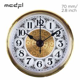 Horloges McDfl rétro Retro Inserts Gand-Father Movement Visages pour l'artisanat Kit de table World Crystal montres de bureau Gadget 70 mm 2,8 pouces