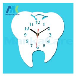 Horloges design dent horloge dents dentisterie murale horloge laser coupé décoratif dentaire clinique décoration de dents cadavre