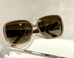 Cloe S zonnebril naakt vierkant bruin gearceerde vrouwen bril designer tinten met box3861820