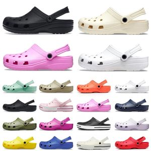 Klompgesp Designer Sandalen Slides Platform Slippers Zomer Heren Dames Klassiek Triple Wit Zwart Kaki Rose Roze Rood Waterdichte Schoenen Verpleging Ziekenhuis Sandaal 36-46