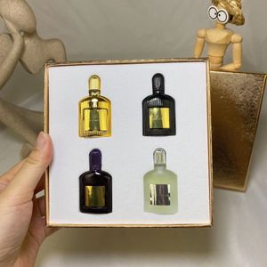 Clone Parfum pour Homme Coffret Cadeau 10 ml 4 Bouteilles Orchidée Noire EAU De Parfum EDP Vaporisateur Designer Marque Parfums Parfum En Gros Longue Durée Amoureux Cadeau Parfums Stock