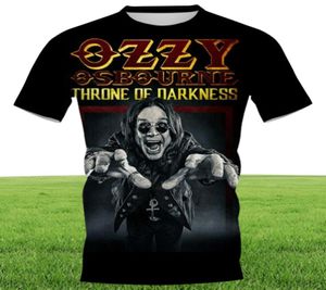 ClooCl 3D -geprinte t -shirts rockzanger Ozzy Osbourne Diy Tops Mens gepersonaliseerde vrijetijdskleding Slim korte mouwstijl Shir3452385