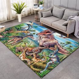 Cloocl Dinosaure Shaggy Anti-Skid Floor Mat tapis sans glissement.