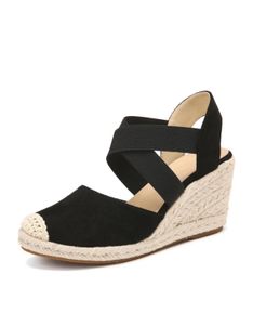 Sandalias de cuña de altura de altura cerradas Combinadas de tela transversal para mujeres zapatillas de tela al aire libre 230724 493 C 918 89BB8