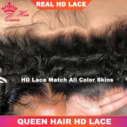 Cierres SKINLIKE Real HD Lace Frontal Melt Skins invisible HD Cierre de encaje Solo Onda profunda 13x6 13x4 Frontal Virgen Humano Cabello crudo Cur profundo