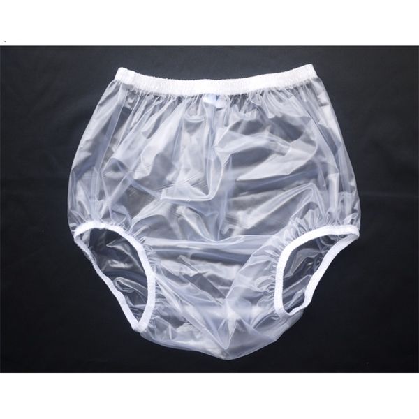 Pañales de tela ABDL Haian Adulto Incontinencia Pull-on Pantalones de plástico Color Transparente Blanco 3 Pack 230626