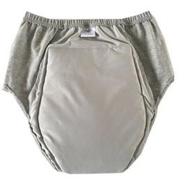 Pañales de tela Pañales de tela para adultos Hombre Mujer Puede lavar Ancianos La orina no moja los pantalones del pañal Calzoncillos de incontinencia Algodón impermeable 50-220ML 231006