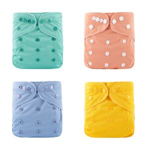 Couches Lavables HappyFlute 4 Pcs Ensemble OS Poche Étanche Nappy Lavable Réutilisable Bébé Nappy Plein Imprimé Réglable Bébé Couche Couverture 230603