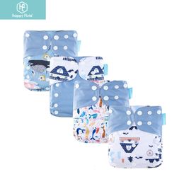 Doekluiers Happyflute Desig os Pocket Diapeerbaar Wasbare herbruikbare absorberende ecologische luierdeksel verstelbare baby luier 230504