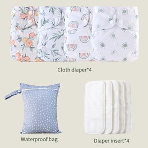 Couches lavables HappyFlute couche-culotte écologique couche-culotte respirante lavable ensemble-cadeau réutilisable avec sac humide 231025