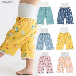 Couches lavables Nouveaux enfants bébé couches jupe 2 en 1 pantalon pour bébé couches lavables enfants couches shorts jupe étanche lit de couchage pot TrainingL231016