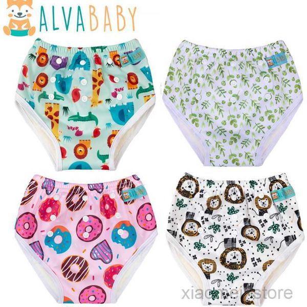 Pañales de tela U Pick ALVABABY Reutilizable Impreso Pañal de entrenamiento Lavable Potty Training PantHKD230701