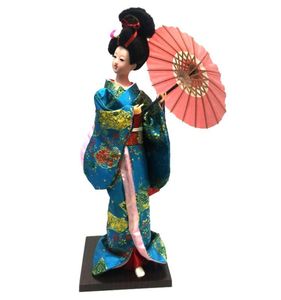 Doek pop Japanse kimono pop handgemaakt beeldje menselijke geisha zijden pop49653974655973