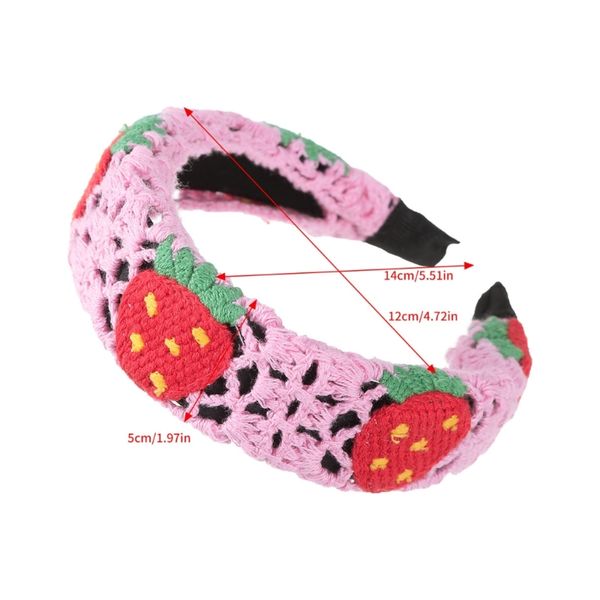 Tabla de cabeza para mujer con patrón de crochet delicados diademas de diadema de diadema dulce suministros de yoga al por mayor