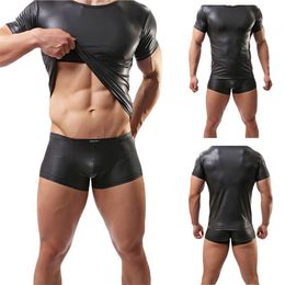 Kleding 2019 Heren Lederen Jas Personal Bar Stage Show Performance Kleding Lederen Ondergoed Panty's voor de mens