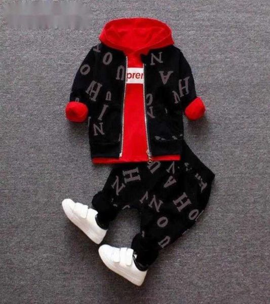 Vêtements bébé ensembles garçons printemps automne nouveau-né mode coton manteaux hauts pantalons 3 pièces survêtements pour bebe garçons enfant en bas âge ensembles décontractés 1159043