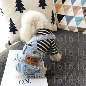 Kleding Denim Dog jeans huisdierkleding voor klein medium kostuum chihuahua s jas puppy jumpy jumpuit jumpy jumpuit