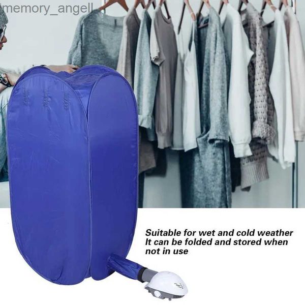 Machine de Séchage de Vêtements Sac de Sèche-Linge Électrique Multifonctionnel Machine de Séchage de Cintre Pliable Domestique pour Poche de Sèche-linge Électrique de Voyage en Plein Air Bleu YQ230927