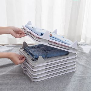 Kleding vouwbord bord stack dressbook trui shirt opslagplaten plastic wasserette opslag organizer rekken klein formaat klein formaat